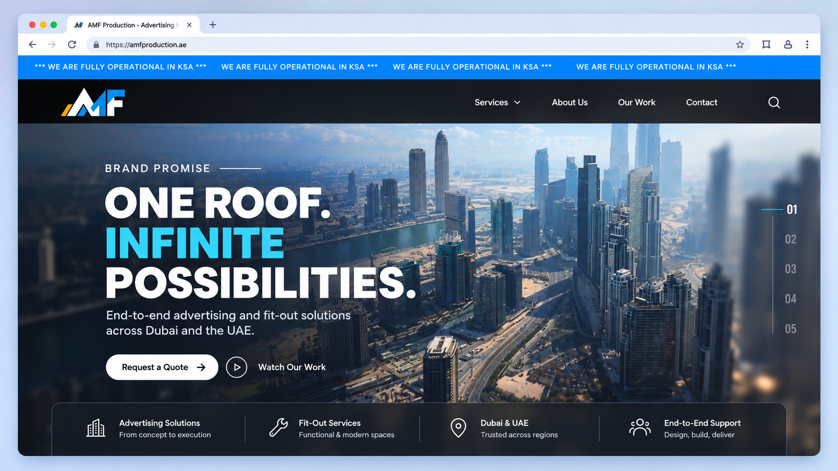 AMF Production - Print Media Website Development